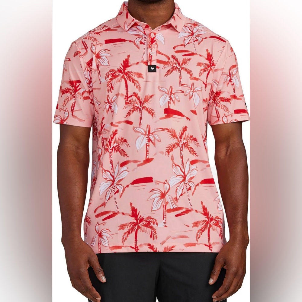NWT Bad Birdie Golf Ricky Rose Men’s Polo Size Medium